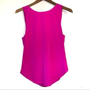 Charlie Jade Open Back Sleeveless Silk Pink Blouse